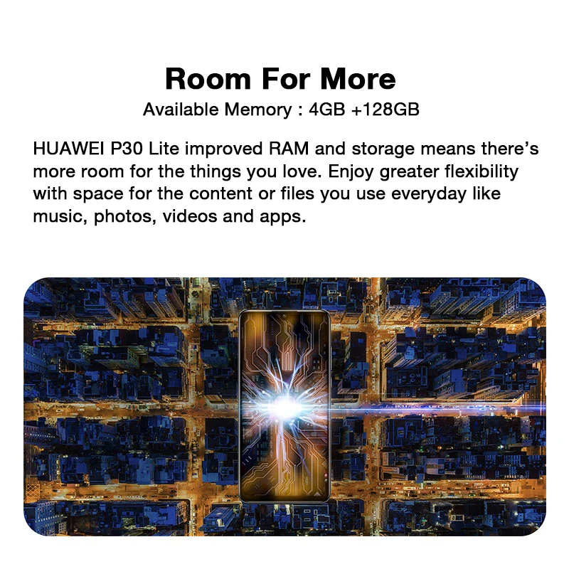 Глобальная версия huawei P30 Lite 4 Гб 128 Гб Смартфон 24 МП Тройная камера s 32 МП фронтальная камера 6,15 ''полный экран 18 Вт QC NFC версия