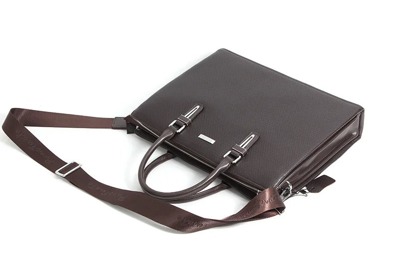 New Leather Men's Handbag Men's Business Handbag Case Leather Briefcase Head Layer Leather Handbag Man