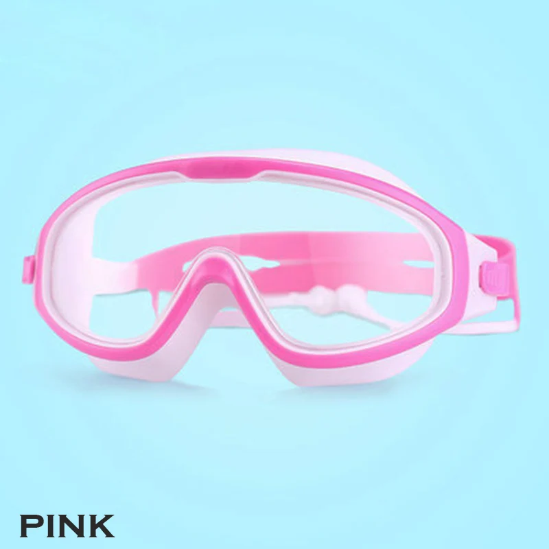 pink Модные детские очки для плавания, детские очки для плавания, от 3 до 12 лет - Цвет: pink