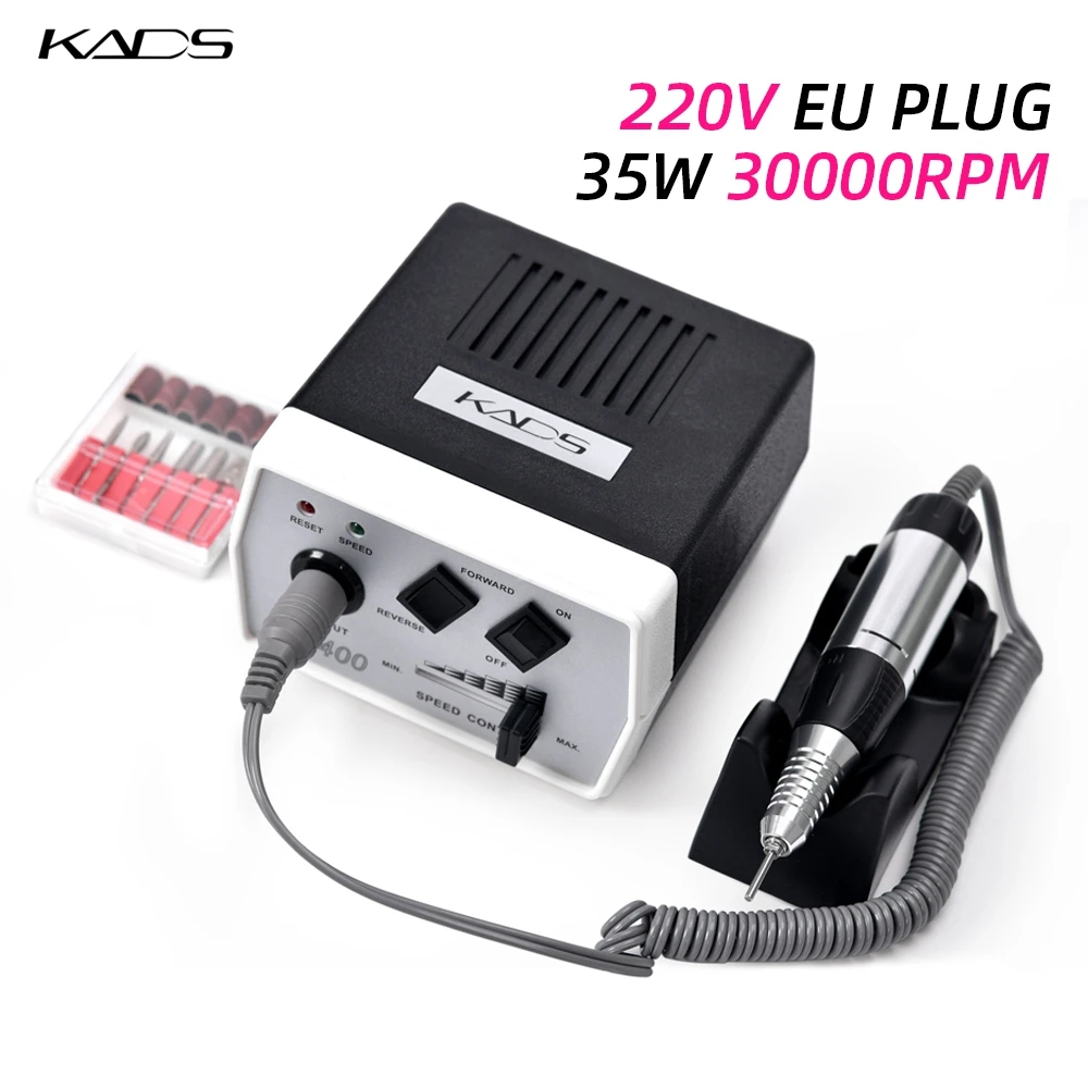 Online 35W Elektrische Nagel Bohrer Maschine Maniküre Pediküre Dateien elektrische Nagel Bohrer Maniküre Nail art werkzeuge nägel zubehör