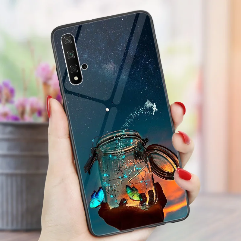 ПК+ ТПУ чехол для телефона для Huawei Honor 9X20 S 10 20 10i 20i 9 Lite 20 Pro 7C 7A Pro 8C 8X 8A 8S вид 20 Коврики 10 Lite чехол с рисунком бабочки