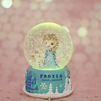

Snowflake Crystal Ball Music Box Home Decoration Student Gift Little Princess Children Creative Boutique Birthday Gift Ornaments