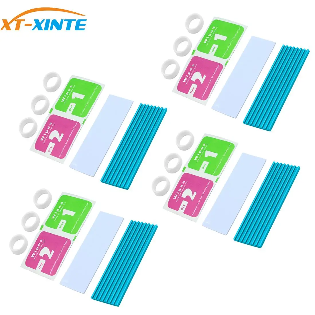 Теплопроводный клей для радиатора NVME NGFF M.2 XT-XINTE PCI-E SSD 70x2 мм толщина 3/6 4 шт. 2280 |
