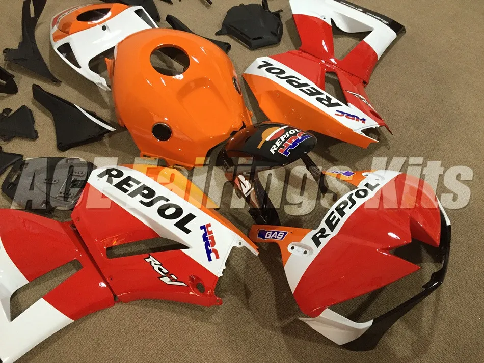Инъекций ABS Полный комплект обтекателя подходит для Honda CBR600RR 13, 14, 15, 16, 17, F5 2013 Обтекатели Repsol высокая отключающая способность, лидер продаж