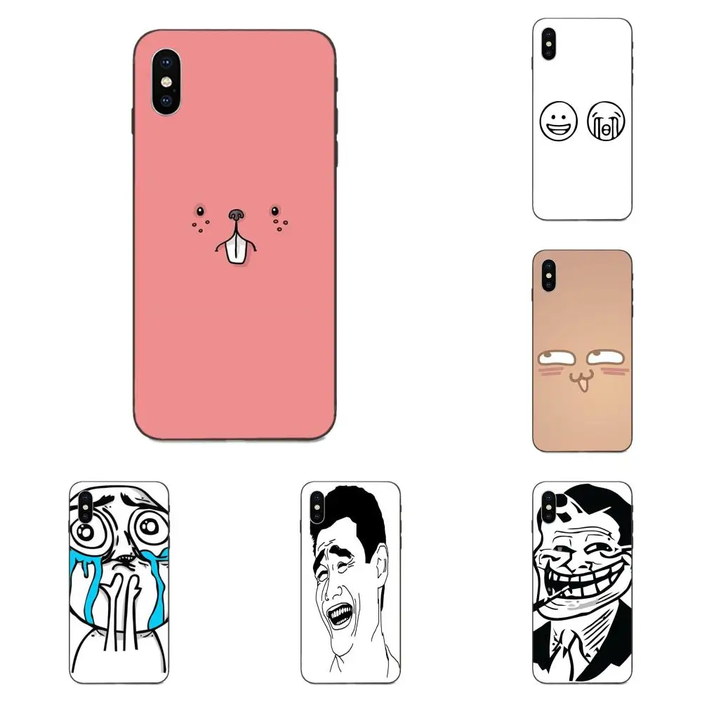 ТПУ чехол для телефона Rage Comics Face Meme huawei Y3 Y5 II Y6 Y7 Y9 nova 2 Plus 2S 3i 4 4e Lite Prime 2017 2018