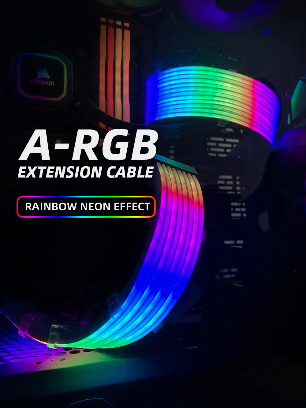 24pin extensão motheboard vga extender pc mod