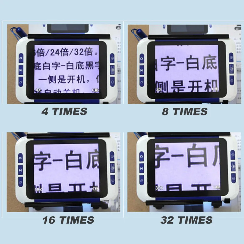 electronic magnifying glass digital magnifier mobile screen amplifier glasses Video Reading Aid Poc