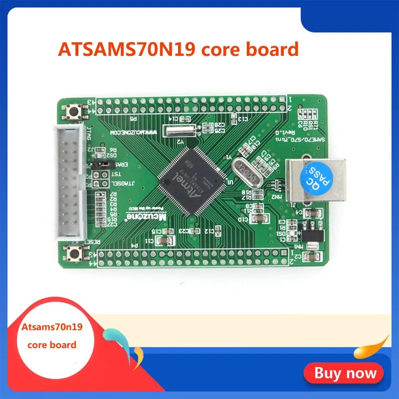 ATSAMS70n19 мини-плата, 300 МГц Cortex-M7, USB 2,0 высокоскоростное устройство 512 flash 256 sdram