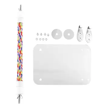 

Parrot Pet Fun Mirror Toy Cockatiel Small Birds Parrots Bite Climbing Stand