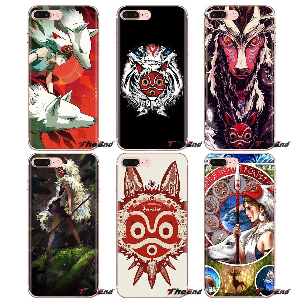 Для iPod Touch Apple iPhone 4 4s 5 5S SE 5C 6 6S 7 8 X XR XS Plus MAX фигурка Принцесса Мононоке маска не Los