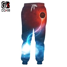 

OGKB Galaxy Space Sports Pants Men's And Women's Jogging Pants Starry Sky 3d Printing Casual Hip-hop Streetwear Pants