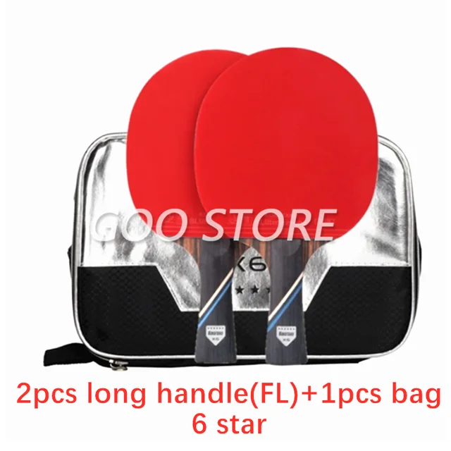 KOKUTAKU Racket 4/5/6 Star Carbon Table Tennis Racket ITTF Professional KOKUTAKU Ping Pong Bat Paddle 2pcs FL 6STAR