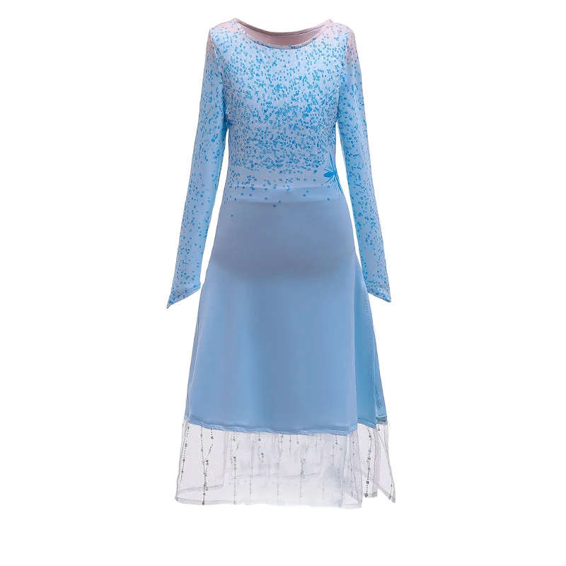 only Dress Новинка; платье Эльзы для костюмированной вечеринки; вечерние платья для девочек; костюм принцессы Анны; Рождественская Одежда для девочек; вечерние платья для костюмированной вечеринки; милый подарок - Цвет: only Dress