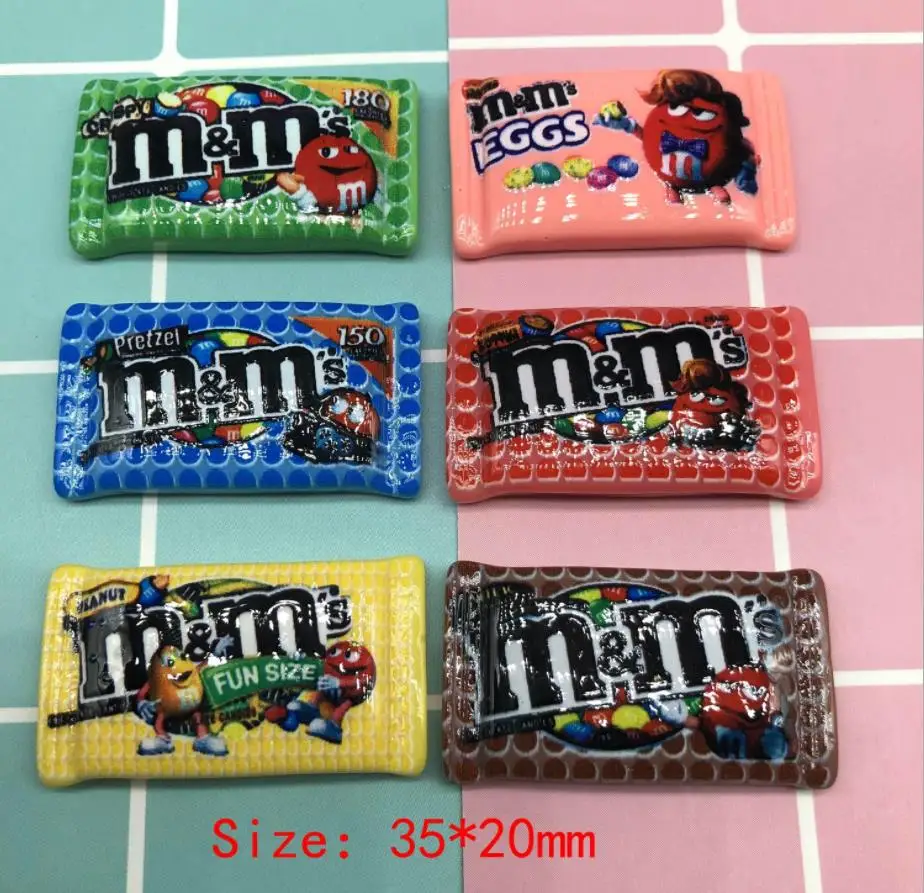 

wholesale!kawaii resin M beans chocolate candy Cabochon Flatback Decoration Crafts Embellishments For Scrapbooking Diy