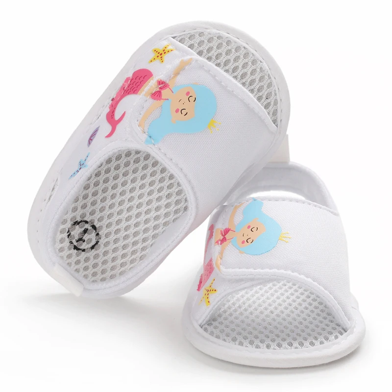 Newborn Toddler Shoes Baby Soft Soled Sandals Lace Soft Soled Shoes Beach Shoes  Slippers Non Slip Sandals 0-18M First Walkers