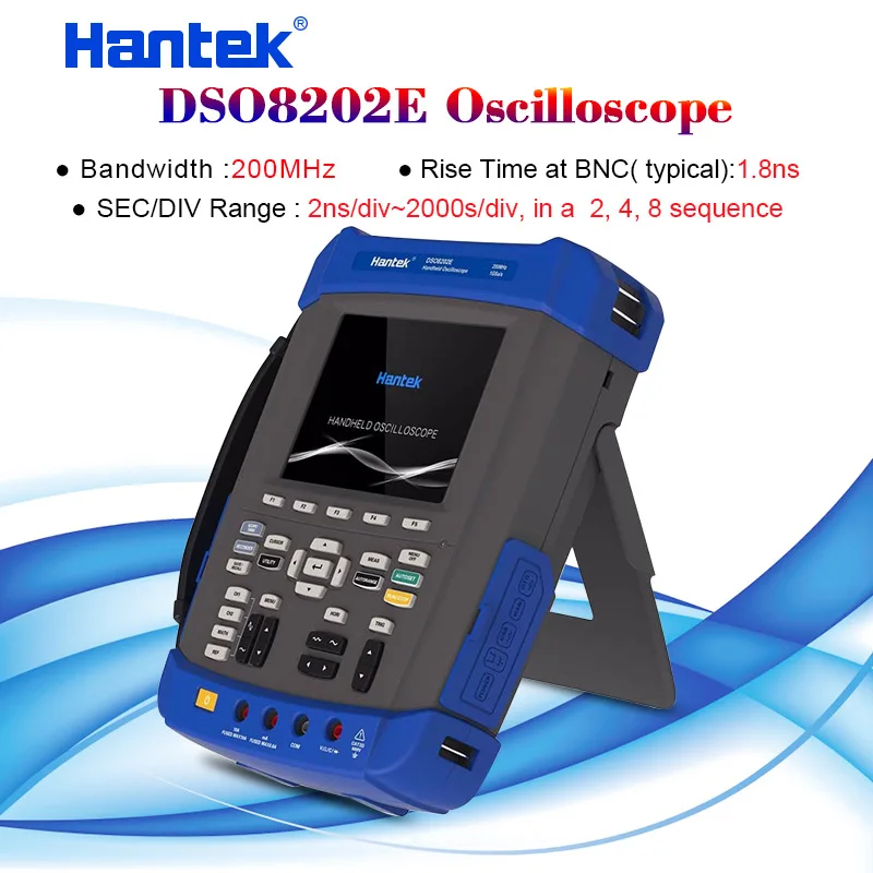 Hantek DSO8202E 6 в 1 200 МГц полоса пропускания осциллографа 1GS/s частота дискретизации 5