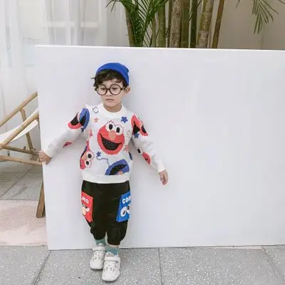 

19 New Style Large Version of Sesame Street Knitted Sweater BOY'S Girls the Sweater