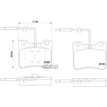 Колодки Тормозные Дисковые Передн Citroen: Ax 86-98, Saxo 96-03, Peugeot: 106 I 91-96, 106 Ii 96- Textar арт. 2126702