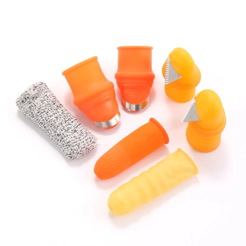 Garden Fruit Vegetable Picking Knife Pruning Shears Silicone Finger Gloves Saw Straight Blade Cutter