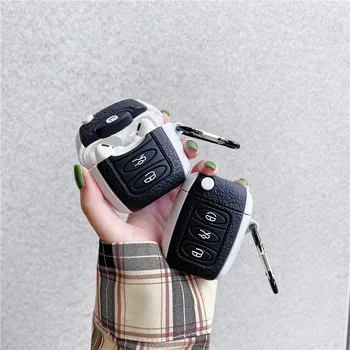 

3D luxury Cute car key Case For Apple Airpods Pro Cover Silicone Earphone Case For Airpods 1/2 Headphone Case Box Capa