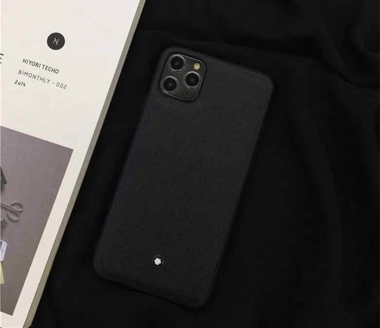 Роскошный модный брендовый чехол для Iphone 11 Pro X Xs Max Xr 8 7 6 6s Plus TPU, чехол для телефона из мягкой кожи с металлическим логотипом Funda Capa 8plus C - Цвет: A3