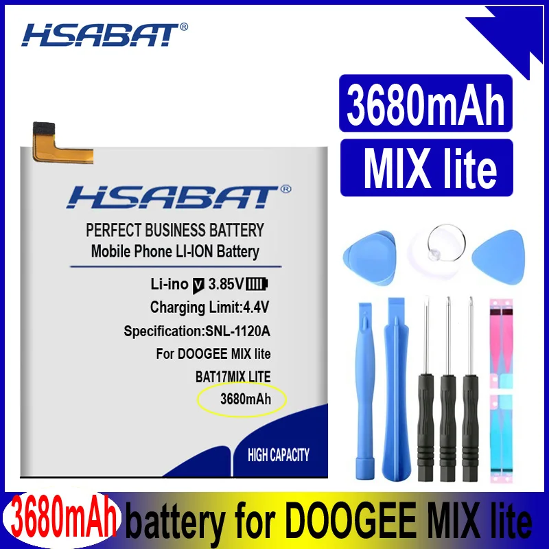 Аккумулятор HSABAT MIX lite 3680 мАч для аккумуляторов DOOGEE | Мобильные телефоны и
