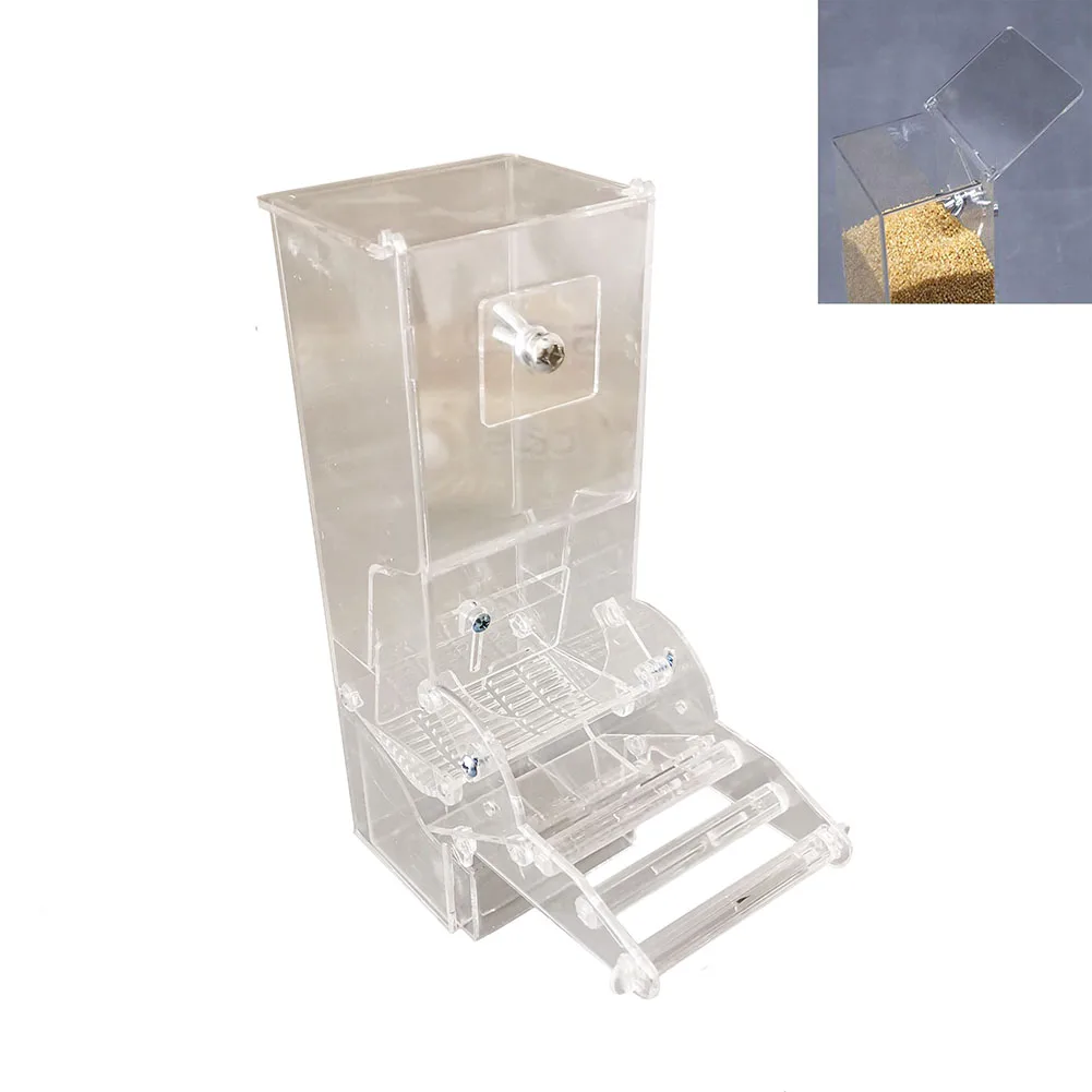 

1 Pcs Feeder Bird Automatic FeedersBird Seed Feeder for Cage Accessories Home Birds Automatic Foraging Systems Food Feeding