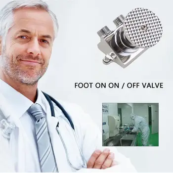 

Foot Pedal Control Faucet Vertical Basin Sink Bathroom Kitchen Faucet Accessories Lab Water Tap Z3M4