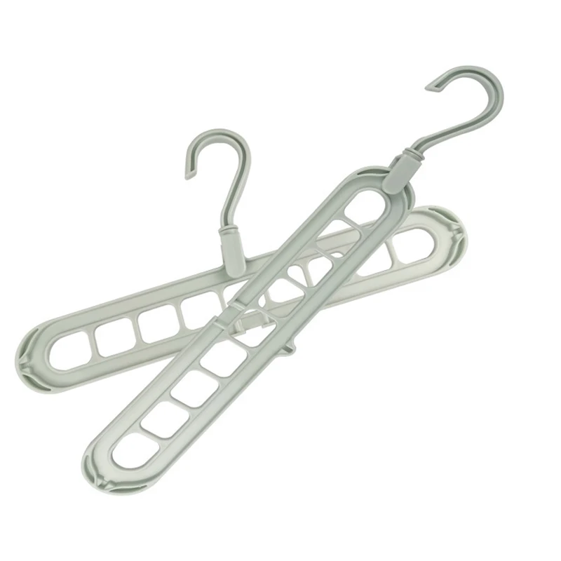 Perforated support clothes rack nine-hole hanger coat rack hanger hook storage rack Shoe rack