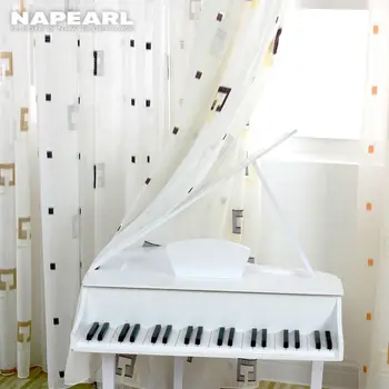 

NAPEARL Geometric design plaid voile tulle curtains multiple colors curtain fabrics tulle window bedroom modern curtains balcony
