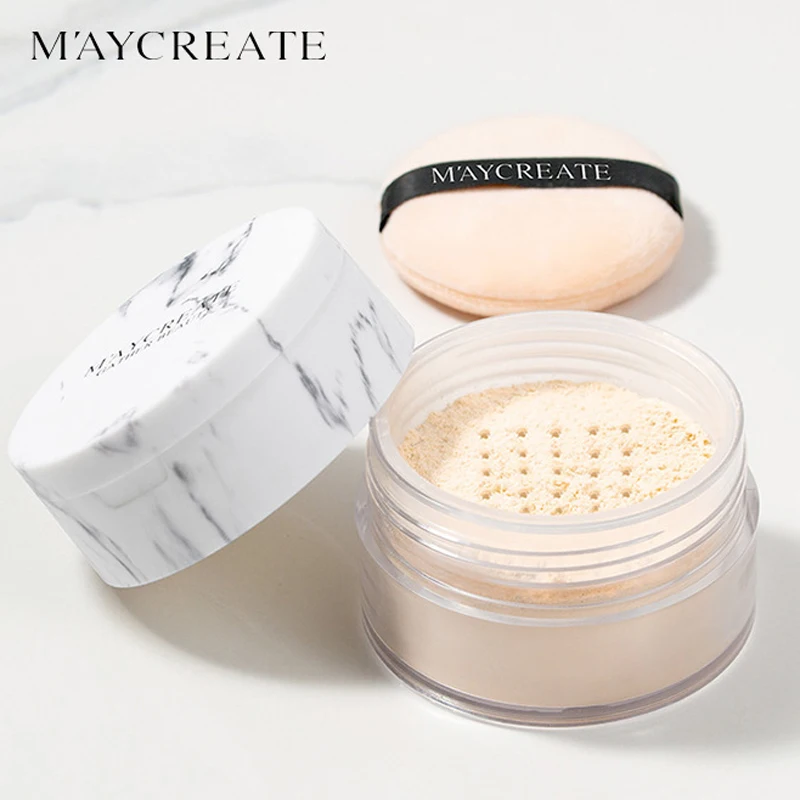 marble Banana Luxury Loose Powder breathing Whitening Oil Control brighten Face Foundation Beauty Makeup Long Lasting |