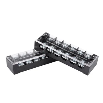 

2 Pcs 45A Plastic Housing 6 Position Wire Connector Barrier Terminal Blocks