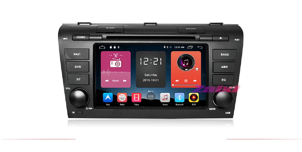 ZaiXi мультимедиа для Android плеер 2 Din wifi gps-навигация Авторадио для Mazda 3 2006~ 2012 gps Радио FM карты BT