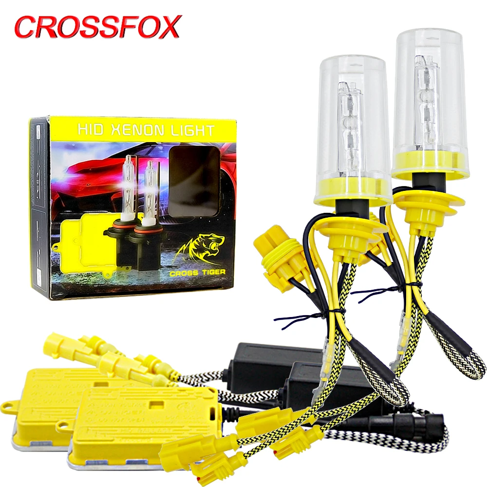 CROSSFOX AC H1 H7 ксеноновая лампа H4 H8 H9 H11 HID комплект 9005 9006 балласт Автомобильная фара