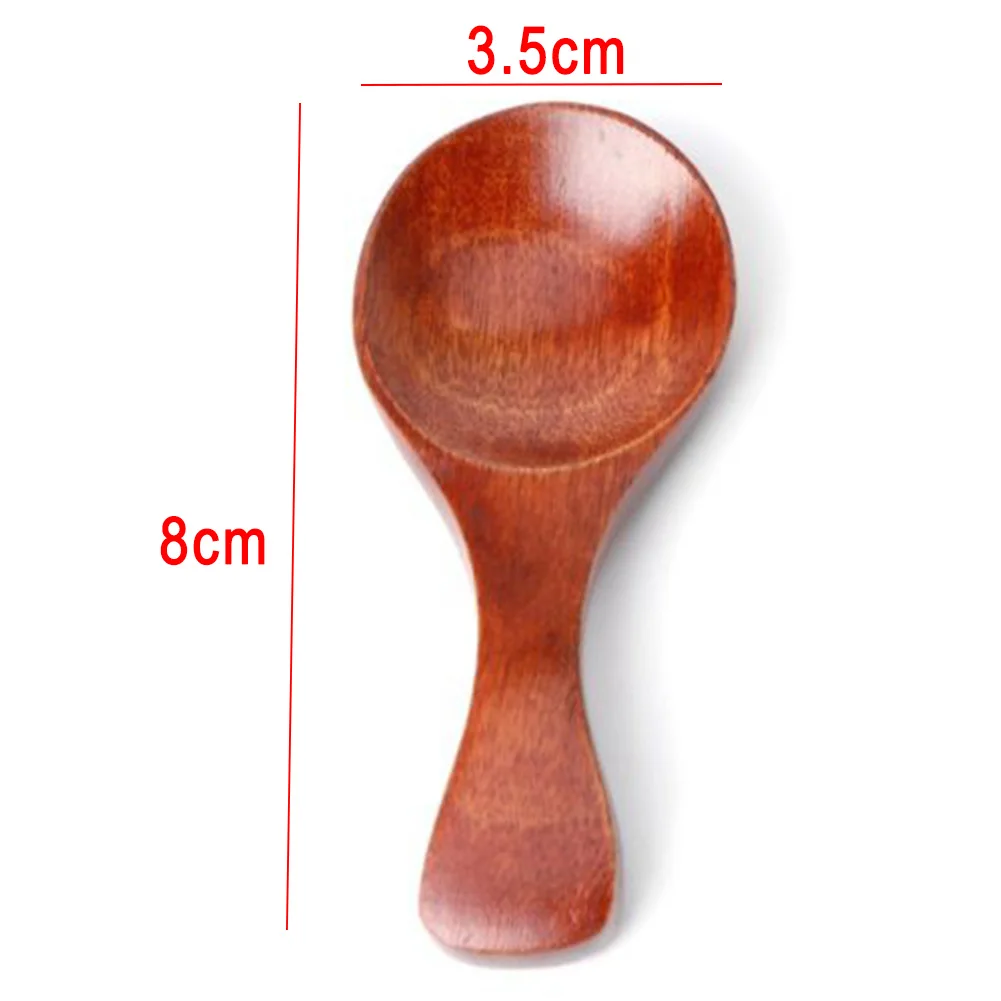 Деревянная ложка, кухонная прямая ручка деревянная половник для супа ложка для чая и меда кофе
