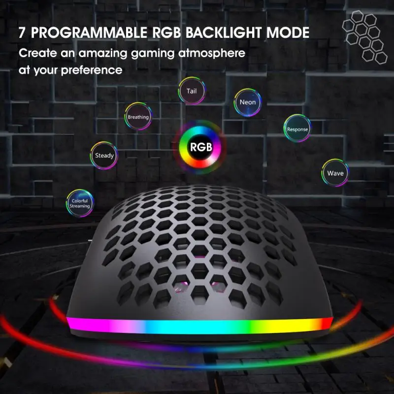 Мышь Компьютерная G1 игровая Проводная эргономичная со светодиодной подсветкой 7