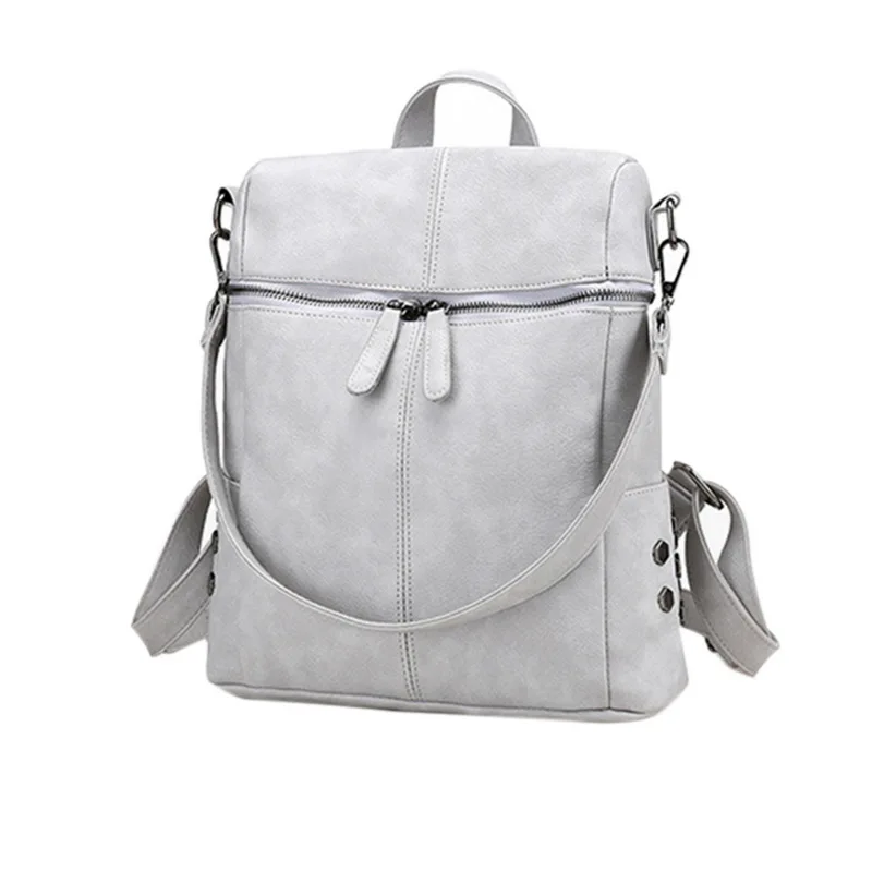 

Jodimitty Women Zipper Shoulder Bags Fashion Backpacks Ladies Waterproof PU Leather Soft 3 Ways Student Backpacks 2020 Fashion