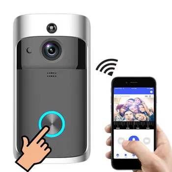

Smart IP Video Wireless Security Camera Intercom WI-FI Video Door Phone Door Bell WIFI Doorbell Camera For Apartments IR Alarm