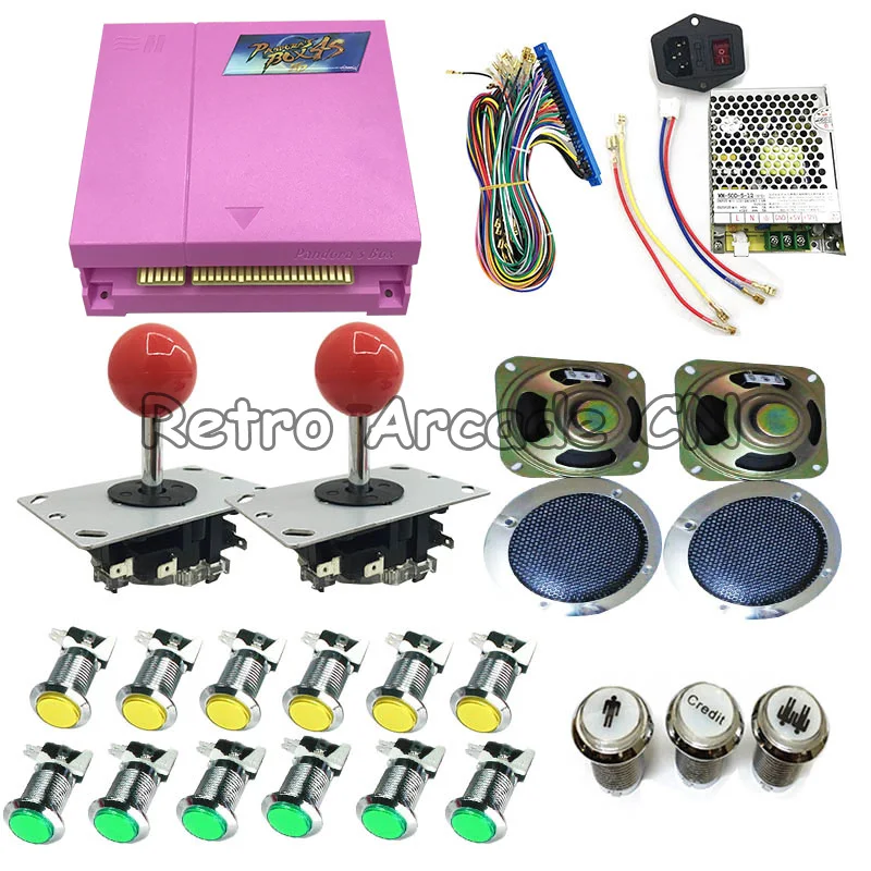 Pandora Box 4S 815 в 1 DIY аркадный комплект с блоком питания Jamma Board жгут джойстик