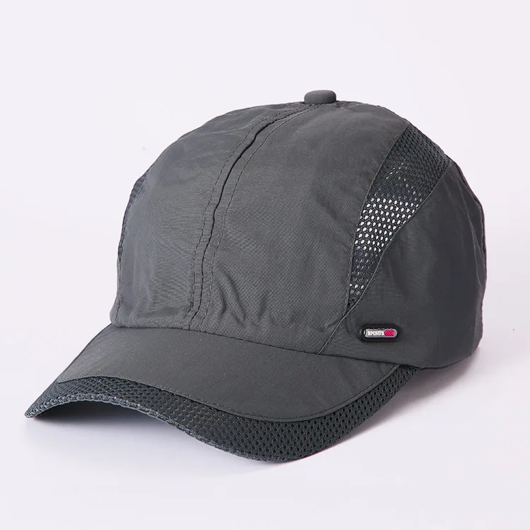 New hat Men's quick-drying hat Summer breathable NET hat Thin sports sunscreen baseball cap