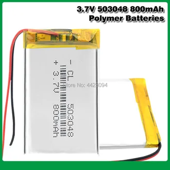 

3.7V 800MAH 503048 053048 lithium polymer Battery For tablet MP3 MP4 GPS wireless stereo Bluetooth headset Rechargeable battery
