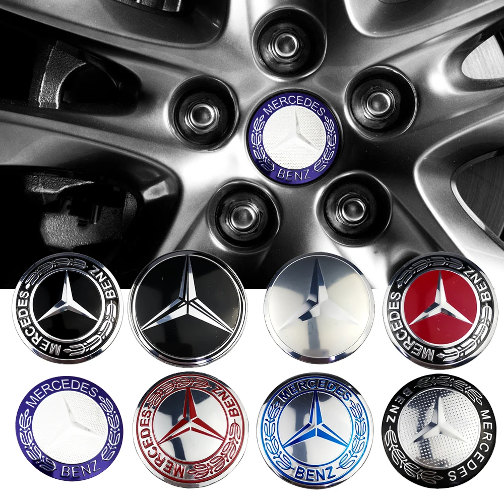 

4Pcs 56mm Wheel Hub Caps for Mercedes Benz AMG Emblem W203 W204 W205 W209 W210 W211 W212 W176 W166 W163 W221 Rim Center Sticker