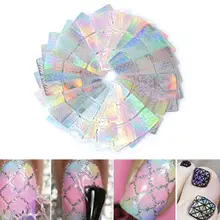 Маникюр выдалбливают клейкой бумаги напечатаны оптом лазерные выдалбливают переводные наклейки на ногти 3D Наклейки Маникюр выдалбливают смешанные