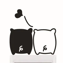 Большое количество Современный домашний декор настенные наклейки Съемный ПВХ мультяшный креативный переключатель наклейки