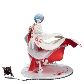 

Re:Life In A Different World From Zero Furyu Rem Anime Action Figure Model 29CM Shiromuku Kimono Ver. Girl Statue Collection Toy