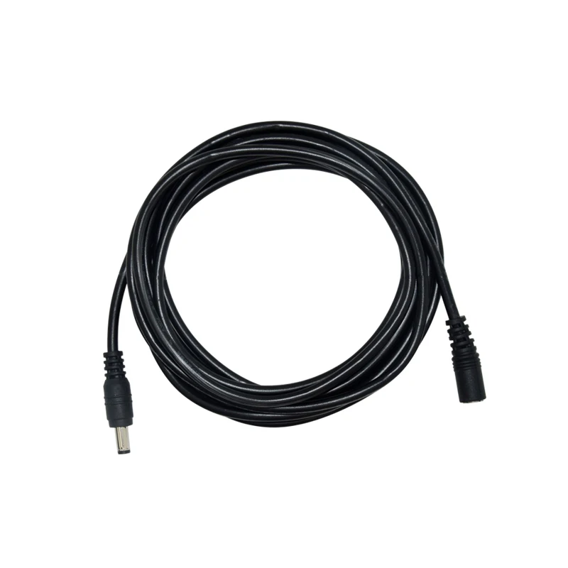 Cable de extensión de adaptador de corriente de 12V CC, 5,5x2,1mm, macho de alimentación hembra, Cable extensible de 1M, 3M, 5M para cámara CCTV, DVR, enrutador 4G