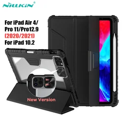 Nillkin couro do plutônio caso inteligente suporte para ipad ar 4 caso/ar 2019/pro 10.5 2017/mini 2019/mini 4/pro 11 2021/pro 12.9 2020/2021