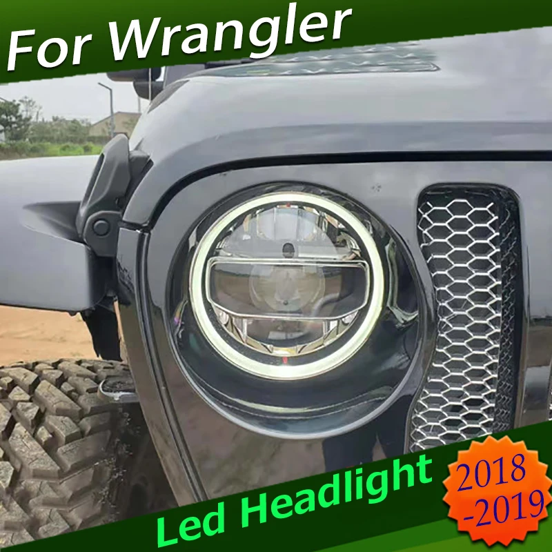 Светодиодный головной светильник для Jeep Wrangler JL Светодиодный дневной светильник светодиодный дневные ходовые огни