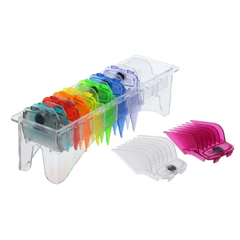 

Set of 10PCS Hair Clipper Combs Guide Kit Compatible with Whal's Hair Clippers Colorful Plastic Magnetic Hair Trimmer Guards