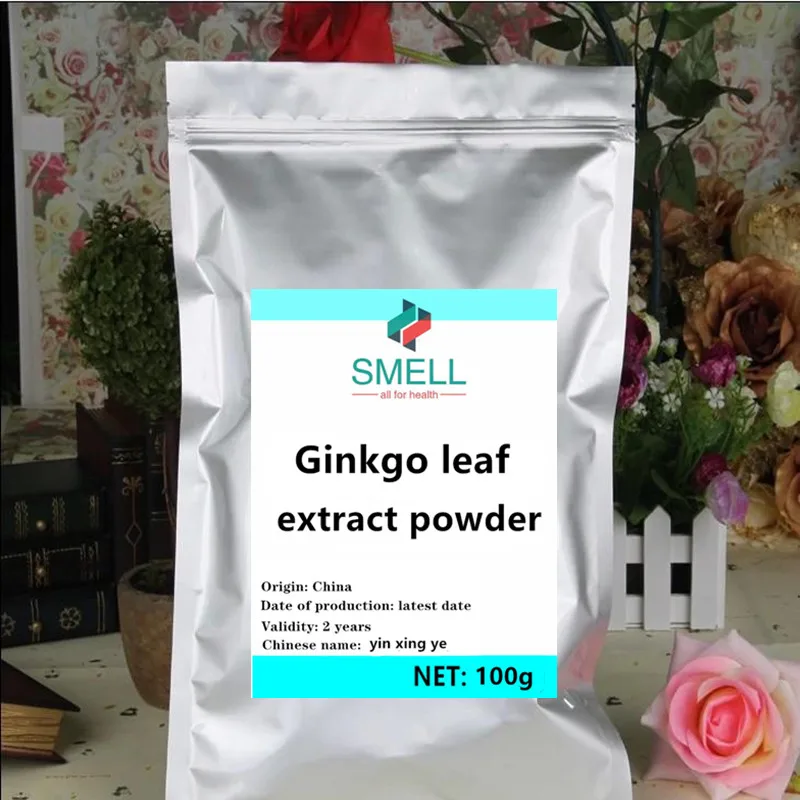 Ginkgo Biloba Hoja Planta Decoracion Pared Arbol Extracto Polvo